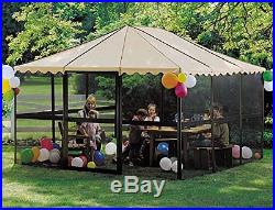 Outdoor Screen House Patio Enclosure Shelter Gazebo Tent Sun Room Canopy Square