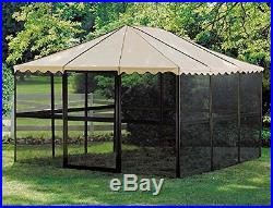 Outdoor Screen House Patio Enclosure Shelter Gazebo Tent Sun Room Canopy Square