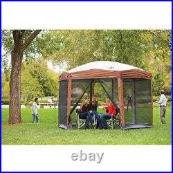 Outdoor Screen House Screened Canopy Instant Sun Shade 12 x 10 Ft 6 Sided Tent