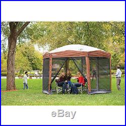 Outdoor Screened Canopy Gazebo Shade Backyard Instant Tent UV Guard Protection