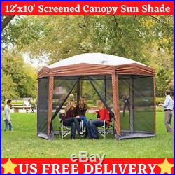 Outdoor Screened Sun Shelter Canopy Tent House Anti Mosquito Bug Insect Camping