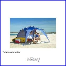 Outdoors Sun Gazebo EASY Pop-Up Beach Camping Canopy Tent 50 SPF, Blue