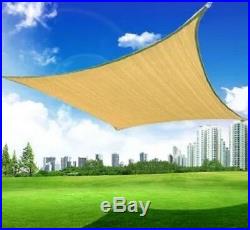 Outsunny Square Outdoor Patio Sun Shade Sail Canopy, 24-Feet, New