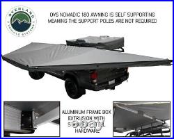 Overland Vehicle Systems Nomadic 180 Awning With Bracket Kit and Wall Kit