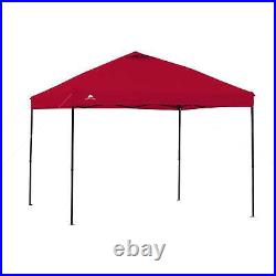 Ozark Trail 10' X 10' Red Instant Outdoor Canopy 50+UV Protection Mesh Pocket
