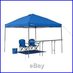 Ozark Trail 10'x10' Lighted Tailgate Instant Canopy Combo, Blue