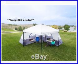 Ozark Trail 8-Person 10 x 10 ft. ConnecTent for Straight-leg Canopy Camping Tent