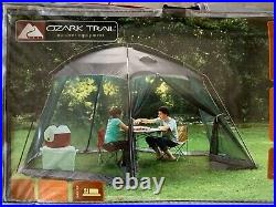 Ozark Trail Hex Camping Screen Gazebo House Tent Shelter 15'x13'x7.2' 170+ Sq Ft