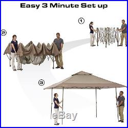 Ozark Trail Instant Canopy 13' x 13', Tan/Brown, 169 sq. Ft Shade Area Brand New