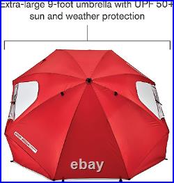Paraguas para protección solar y lluvia (9 pies) Premiere XL UPF 50+ Nuevo