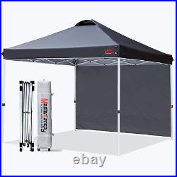 Patio PopUp Canopy Water Resistant Sturdy with 1Side Wall Easyto assemble 10X10