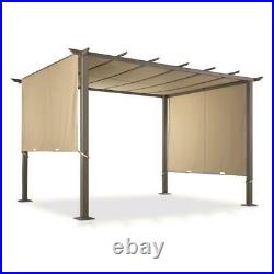 Pergola Gazebo 12' x 10' with Retractable Walls Backyard Patio Canopy Shade NEW