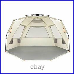 Pop-Up 4 Person Beach Tent Instant Sun Shade