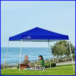 Pop Up Canopy 10'x10' Blue Eagle Peak Slant Leg Tent with Single Person Setup