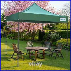 Pop Up Canopy, 10' x 10' Outdoor Canopy, Portable Folding Canopies with green