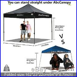 Pop Up Canopy, Great for SUMMER BBQ Outdoor Canopy 10x10 FT BLACK