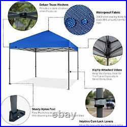 Pop Up Canopy TentFt Outdoor Festival Tailgate Event Vendor 10x10 RoyalBlue