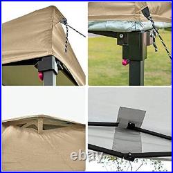 Pop Up Canopy Tent 10'x10', Air Vent on The Top, 4 Sand Bags, UPF 50+ Waterproof