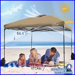 Pop Up Canopy Tent 10'x10', Air Vent on The Top, 4 Sand Bags, UPF 50+ Waterproof