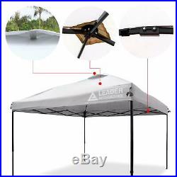Pop Up Canopy Tent 10'x10' Canopy Instant Canopy Shelter Straight Leg Silver