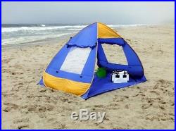 Pop Up Family Beach Tent And Beach Sunshelter, Genji Sports, New, Free Shipping