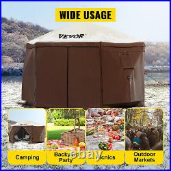 Pop-up Camping Gazebo Camping Canopy Shelter 6 Sided 12 x 12ft Sun Shade U. S