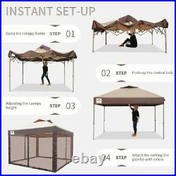 Pop up Canopy Tent Pro 11' x 11' Instant Shelter with Wheeled Carry Bag