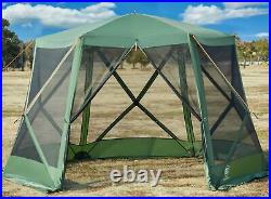 Pop up Screen House Tent for Camping 11.5 x 9.8 ft Instant Screened Gazebo