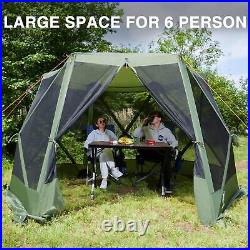 Pop up Screen House Tent for Camping 11.5 x 9.8 ft Instant Screened Gazebo