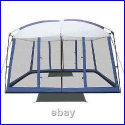 Portable 11'x9' Backyard Screen House Outdoor Camping Canopy Tent Screen Shelter