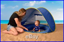 Portable Baby Infant Beach Sun Tent With Baby Pool Pop Up Shade Pool Sun Shelter