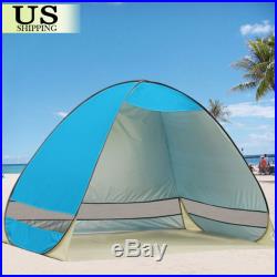 Portable Beach Canopy Sun Shade Shelter Outdoor Camping Fishing Tent Pop Up Blue
