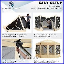 Portable Screen House Room Pop up Gazebo Outdoor Camping Tent with Carry Ba