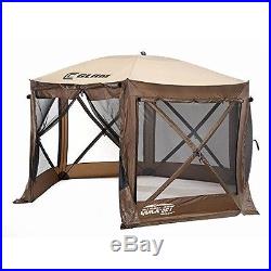 Portable Screen Tent Outdoor Shelter Camping Room Enclosure Canopy Brown/Beige