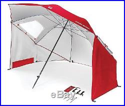 Portable Sun Weather Shelter Umbrella Canopy Camping Tent Beach Rain Red Shade