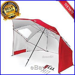 Portable Sun Weather Shelter Umbrella Outdoor Sun Protection Tent Beach Red NEW