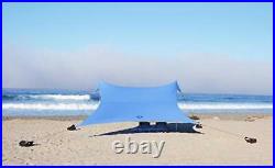 Portable Tent Beach Shade Sun Protection Reinforced Corners and Cooler Pocket