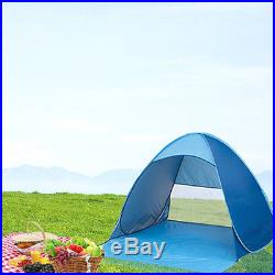 Portable Up Cabana Beach Shelter Infant Sand Tent Sun Shade Outdoor UV Blue USSP