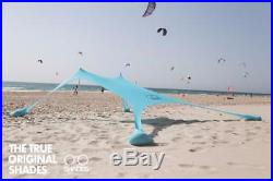 Portable Windproof Beach Sunshade Stakeless Tent Sand Anchors Sun Shade