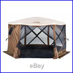 Quick Set 12874 Escape Sky Camper Portable Outdoor Gazebo Canopy Shelter, Brown