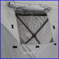 Quick-Set Pavilion Outdoor Gazebo Canopy Shelter Screen Tent, Gray (For Parts)