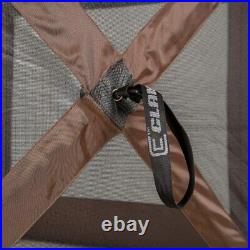 Quick-Set Pavilion Portable Gazebo Canopy Shelter Screen, Brown (For Parts)