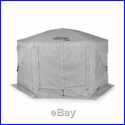 Quick-Set Pavilion Portable Outdoor Gazebo Canopy Shelter Screen Tent, Gray