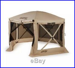 Quick-Set Pavilion Portable Pop Up Camping Outdoor Gazebo Canopy Shelter, Tan