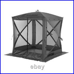 Quick-Set Traveler Outdoor Gazebo Canopy Shelter Screen Tent, Gray (Open Box)