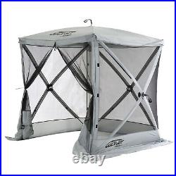 Quick-Set Traveler Portable Gazebo Canopy Shelter Screen Tent, Gray (Used)