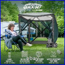 Quick-Set Traveler Portable Gazebo Canopy Shelter Screen Tent, Gray (Used)