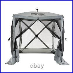 Quick-Set Traveler Portable Gazebo Canopy Shelter Screen Tent, Gray (Used)