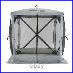 Quick-Set Traveler Portable Gazebo Canopy Shelter Screen Tent, Gray (Used)