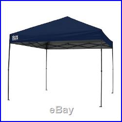 Quick Shade Canopy Instant 12 x 12 Feet Blue Polyester Top Metal Legs Carry Bag